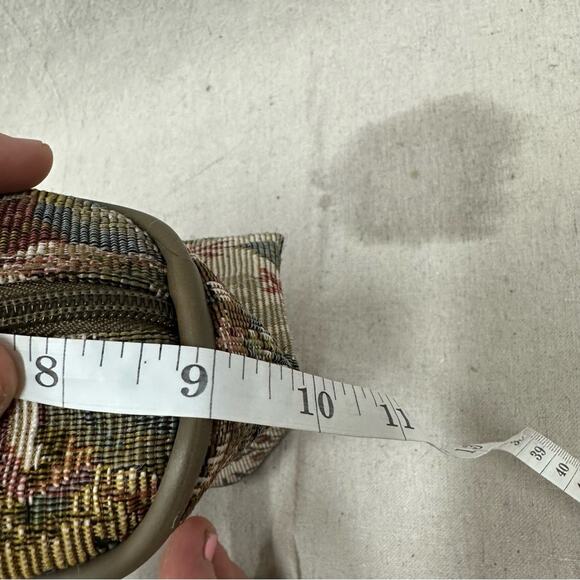 Jaguar JC Penneys vintage floral tapestry travel toiletry/makeup zip up bag - Picture 8 of 10